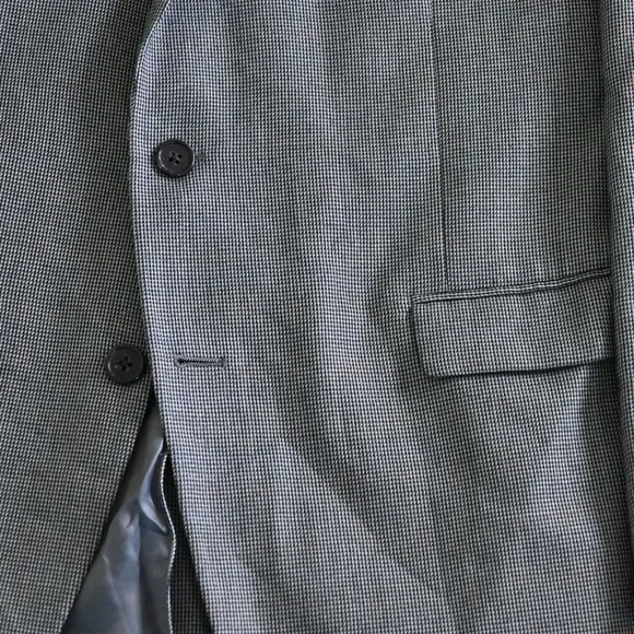 Lauren Ralph Lauren 46R Gray Nailshead Mens Blazer Sport Coat Jacket
